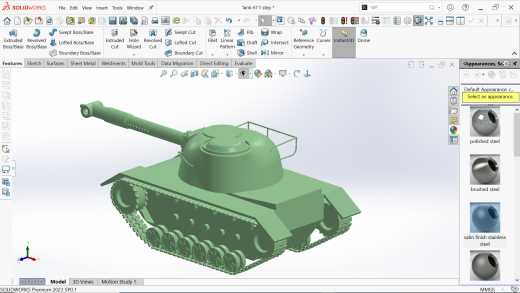 坦克-67玩具3D打印缩略图
